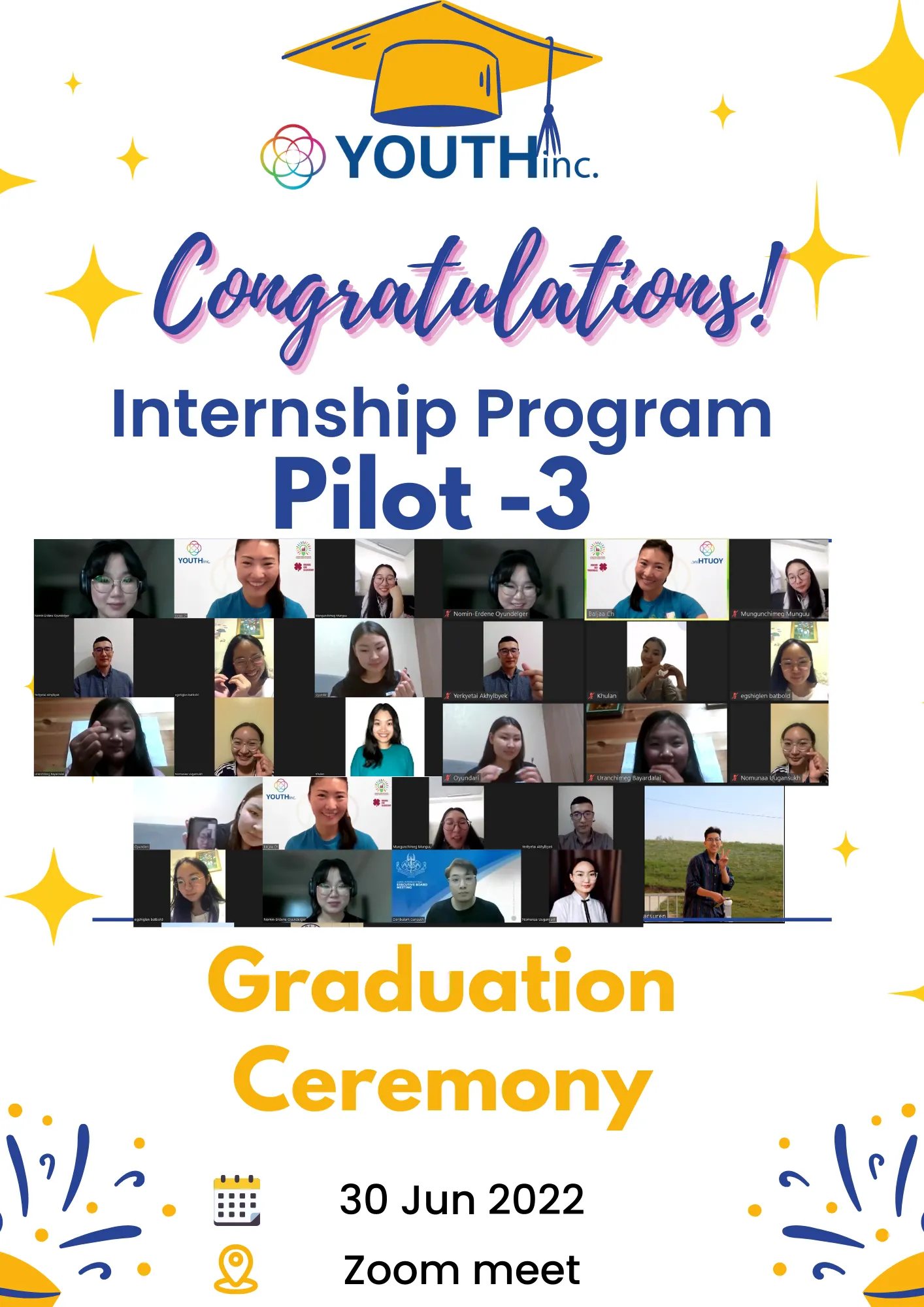 YOUTHinc Internship Pilot-3 Program Graduation